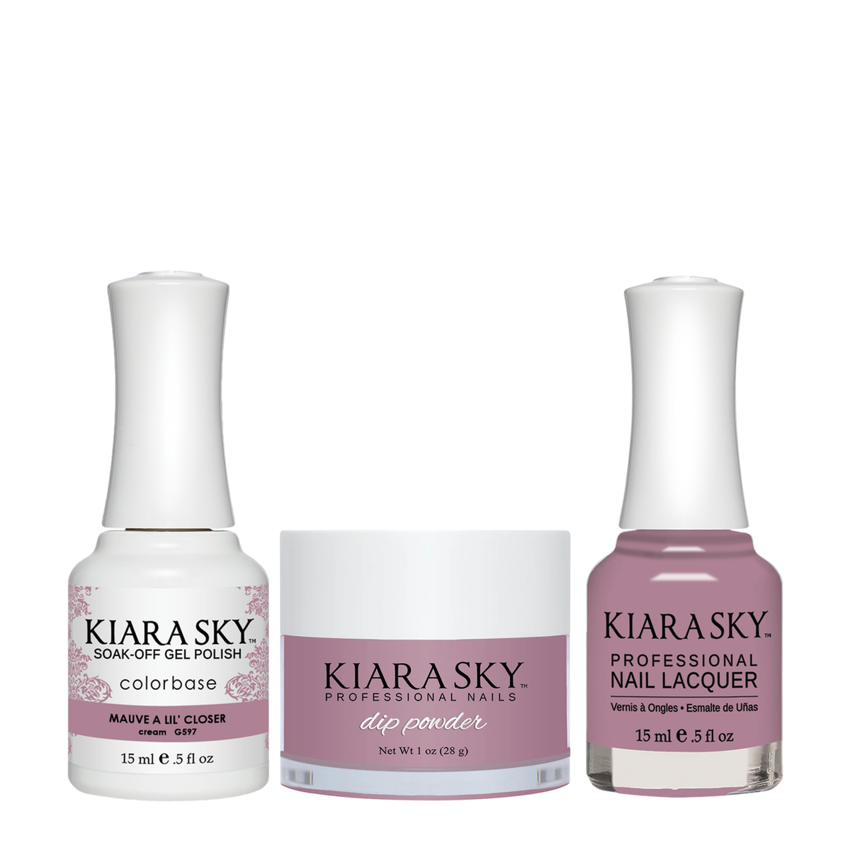 Kiara Sky 3in1 Matching Trio – DGL597 Mauve A Lil' Closer