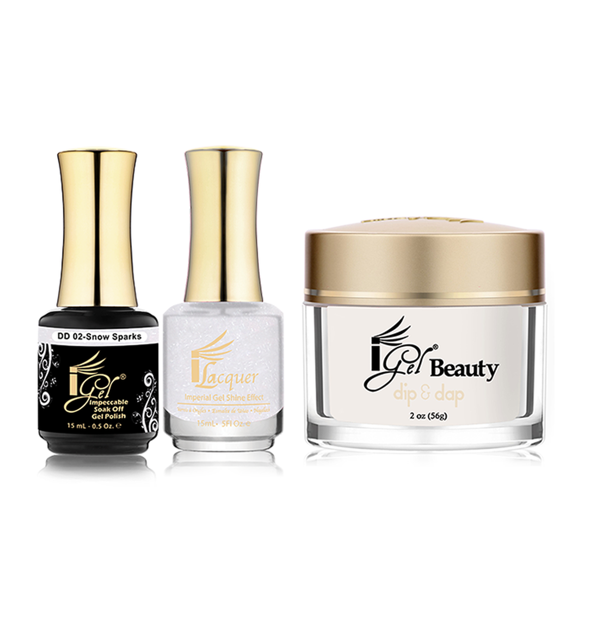 iGel Beauty 3in1 Matching Trio – DD02 Snow Sparks