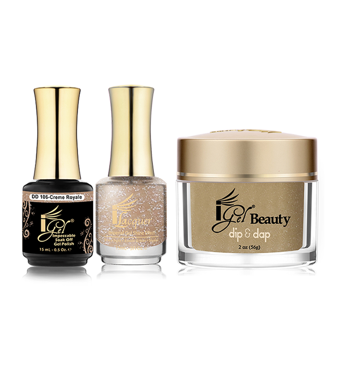 iGel Beauty 3in1 Matching Trio – DD106 Creme Royale