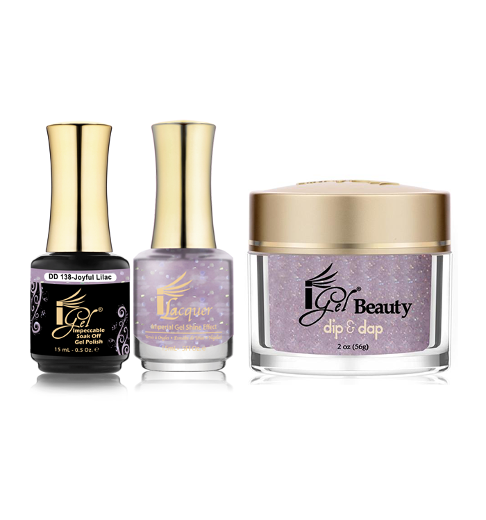 iGel Beauty 3in1 Matching Trio – DD138 Joyful Lilac