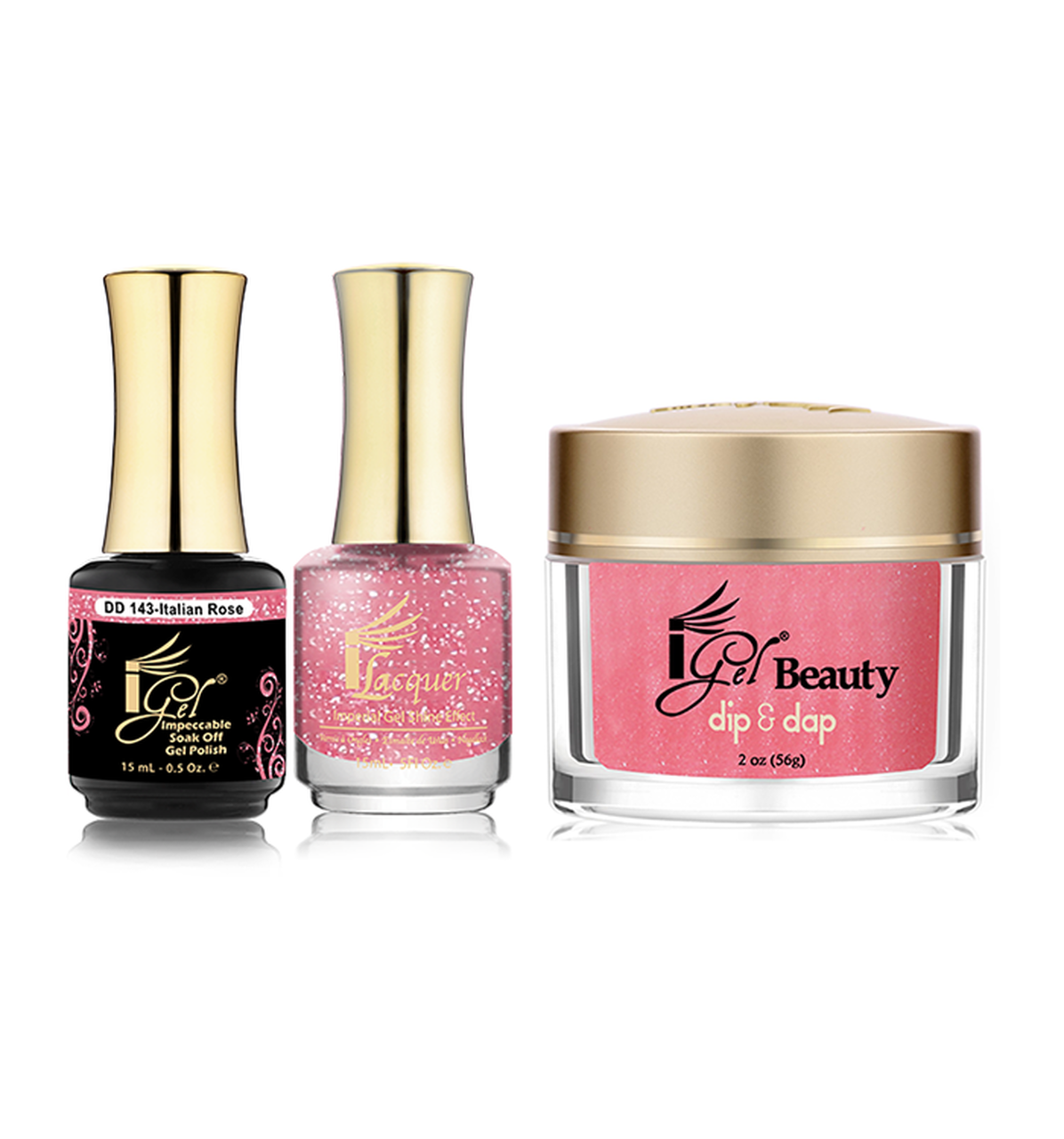 iGel Beauty 3in1 Matching Trio – DD143 Italian Rose
