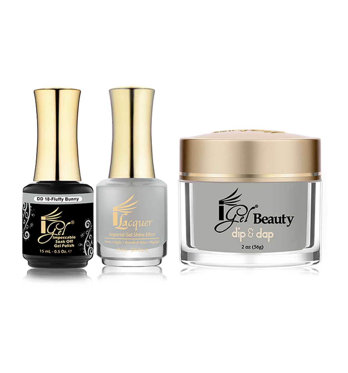 iGel Beauty 3in1 Matching Trio – DD18 Fluffy Bunny