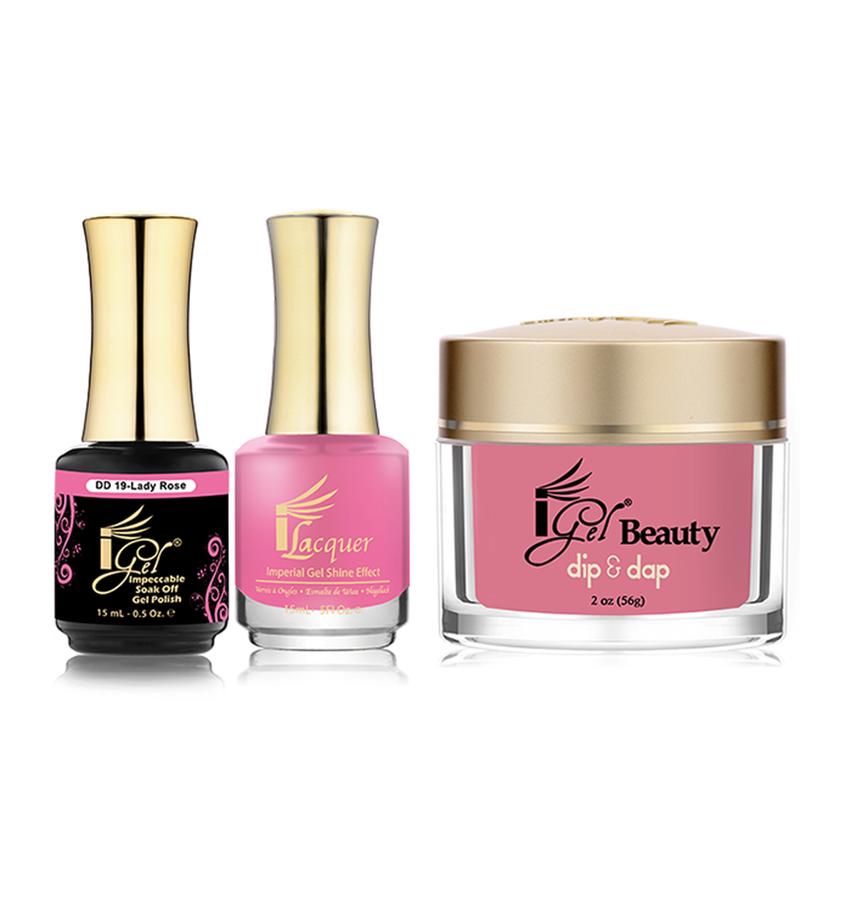 iGel Beauty 3in1 Matching Trio – DD19 Lady Rose