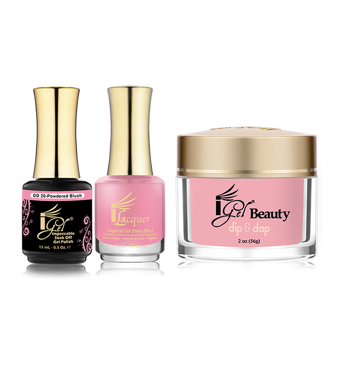 iGel Beauty 3in1 Matching Trio – DD20 Powdered Blush