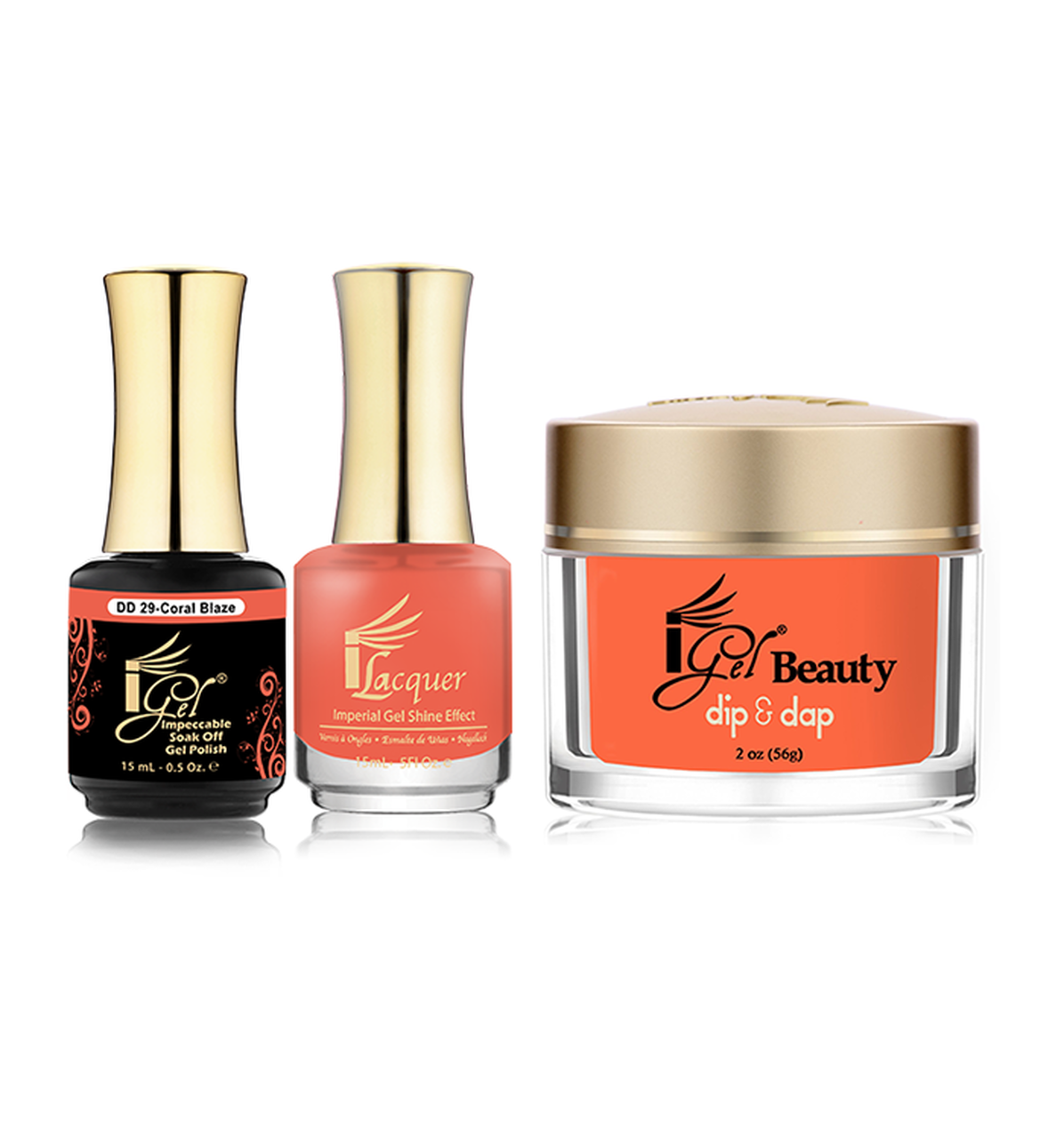 iGel Beauty 3in1 Matching Trio – DD29 Coral Blaze