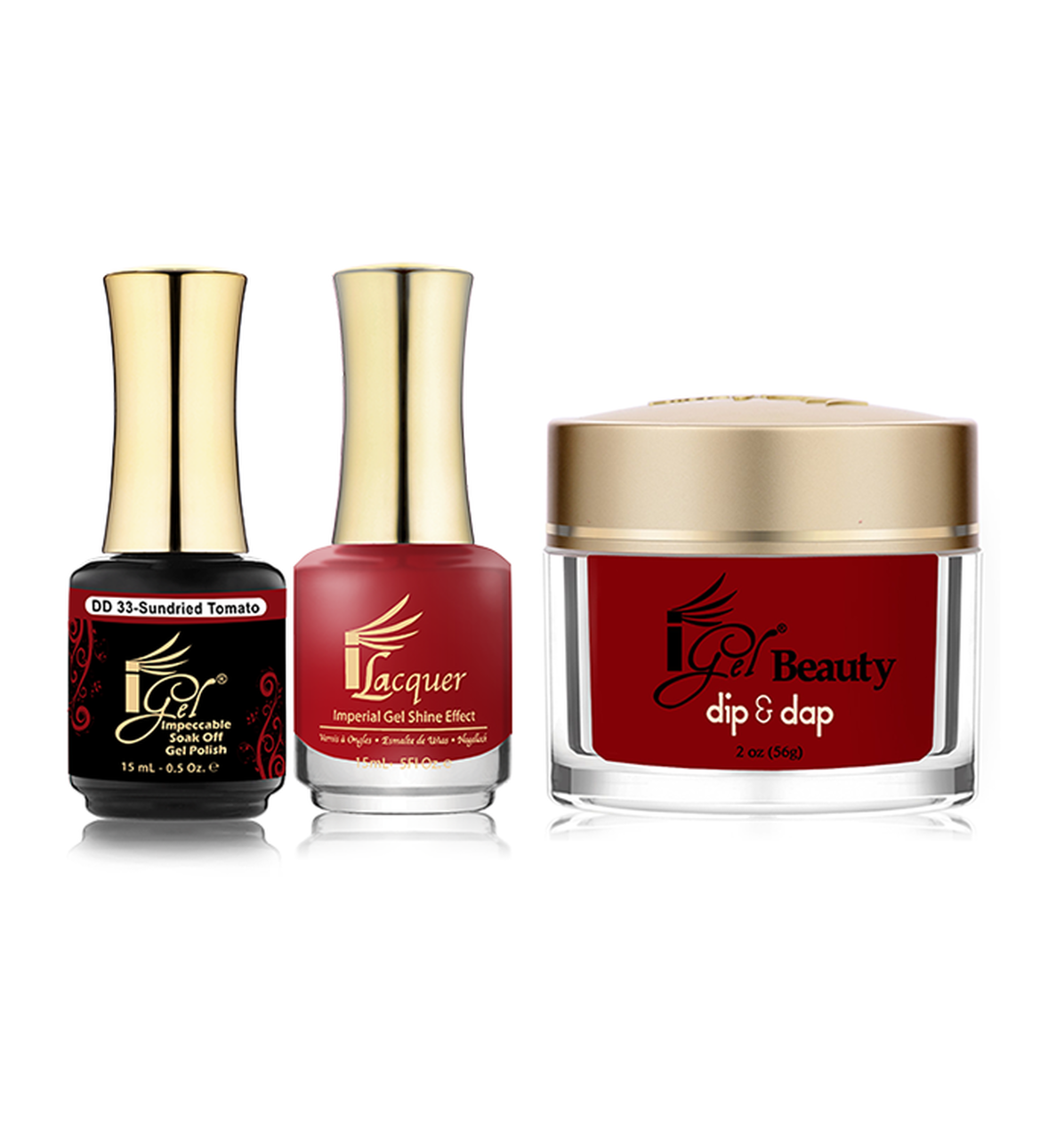 iGel Beauty 3in1 Matching Trio – DD33 Sundried Tomato
