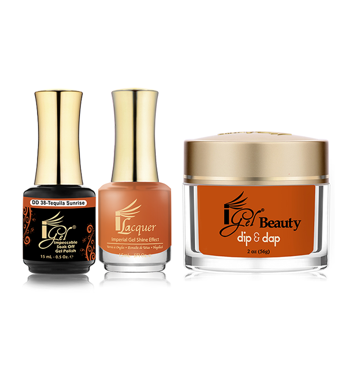 iGel Beauty 3in1 Matching Trio – DD38 Tequila Sunrise