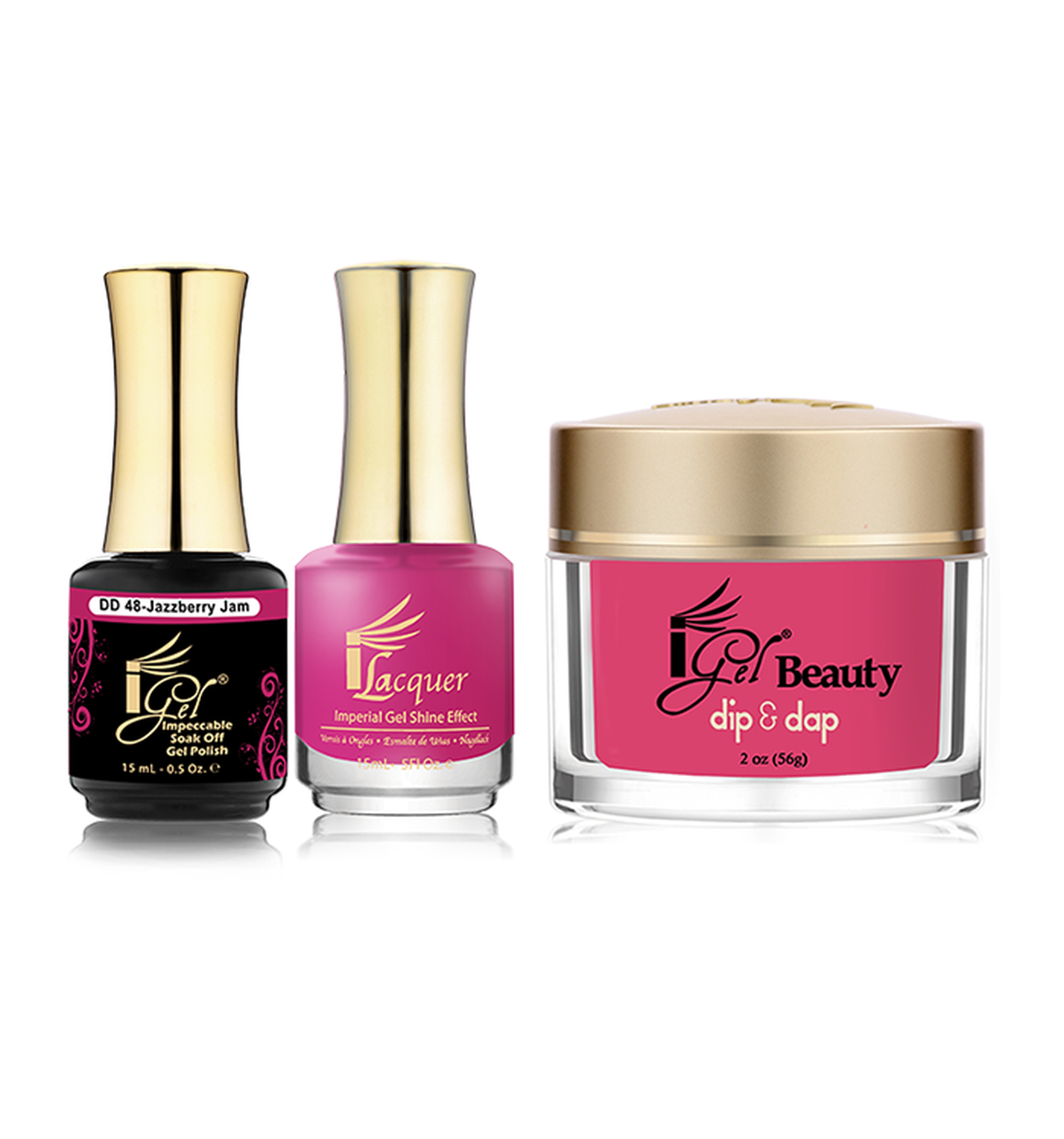 iGel Beauty 3in1 Matching Trio – DD48 Jazzberry Jam