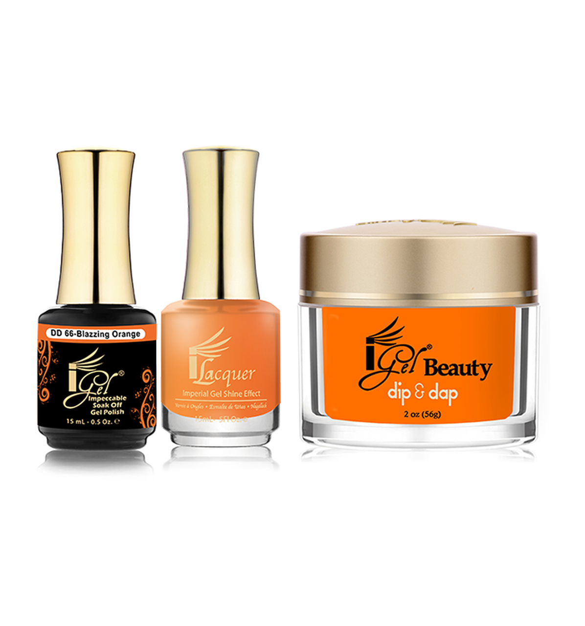 iGel Beauty 3in1 Matching Trio – DD66 Blazzing Orange