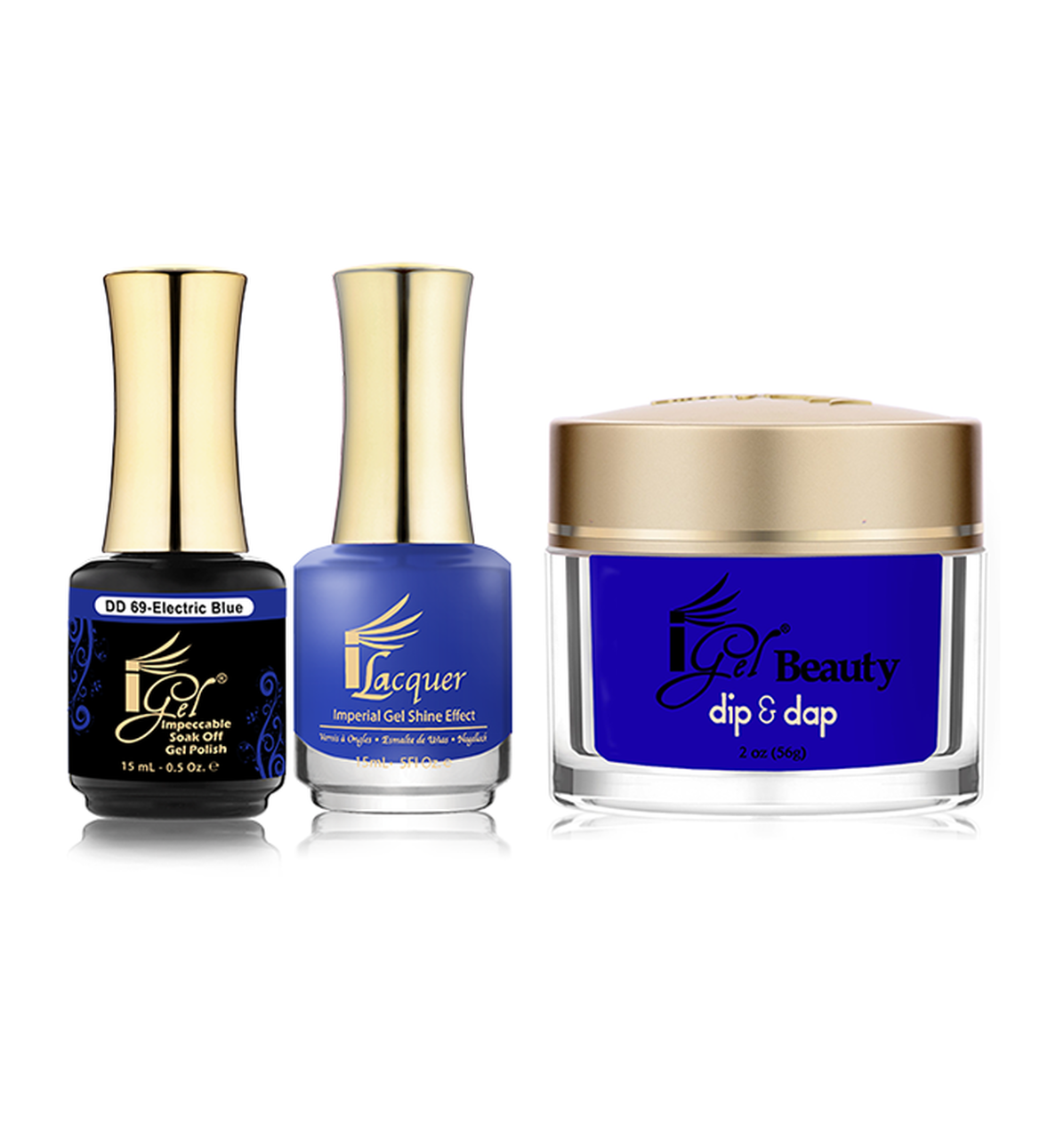 iGel Beauty 3in1 Matching Trio – DD69 Electric Blue