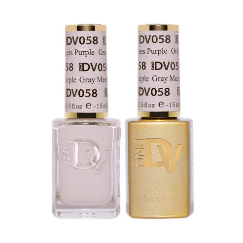 DIVA Duo Gel & Lacquer - 058 Gray Meets Purple