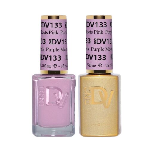 DIVA Duo Gel & Lacquer - 133 Purple Meets Pink