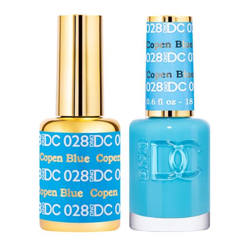 DND DC Duo Gel & Lacquer - 028 Copen Blue