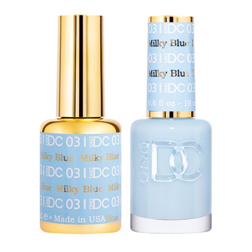 DND DC Duo Gel & Lacquer - 031 Milky Blue