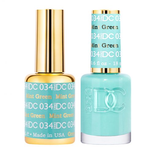 DND DC Duo Gel & Lacquer - 034 Mint Green