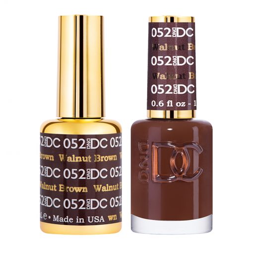 DND DC Duo Gel & Lacquer - 052 Walnut Brown