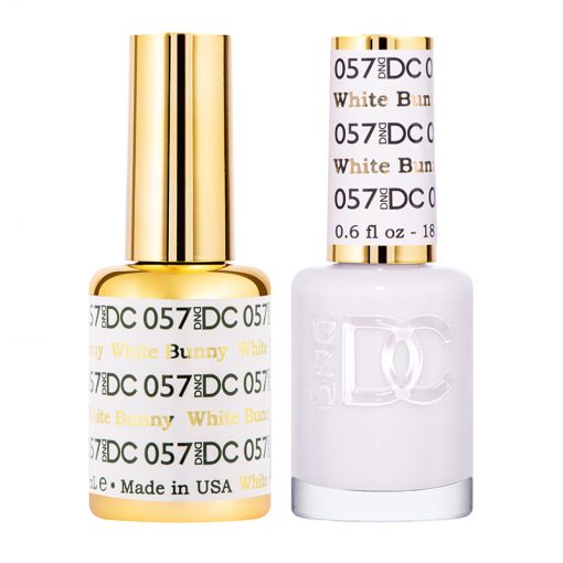 DND DC Duo Gel & Lacquer - 057 White Bunny