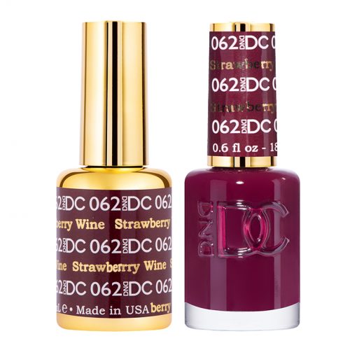 DND DC Duo Gel & Lacquer - 062 Strawberry Wine