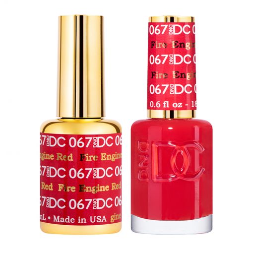 DND DC Duo Gel & Lacquer - 067 Fire Engine Red