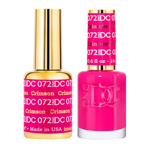 DND DC Duo Gel & Lacquer - 072 Crimson