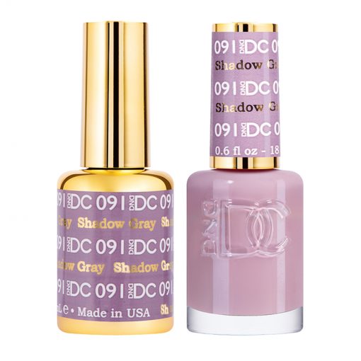 DND DC Duo Gel & Lacquer - 091 Shadow Gray