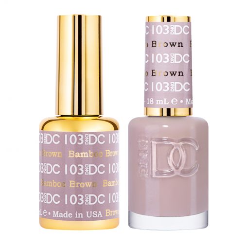 DND DC Duo Gel & Lacquer - 103 Bamboo Brown