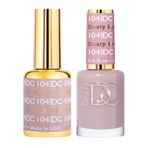 DND DC Duo Gel & Lacquer - 104 Dusty Peach