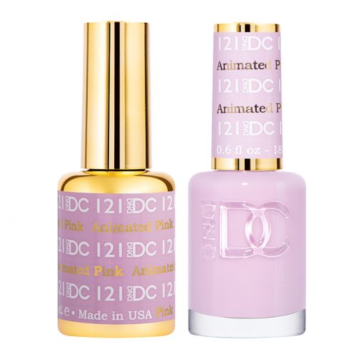 DND DC Duo Gel & Lacquer - 121 Animated Pink