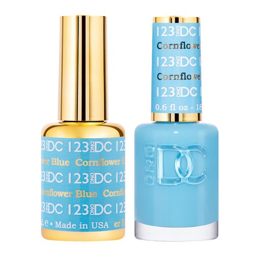 DND DC Duo Gel & Lacquer - 123 Cornflower Blue