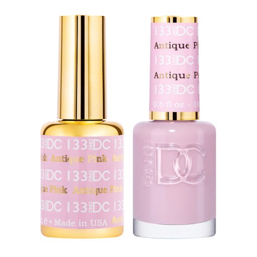 DND DC Duo Gel & Lacquer - 133 Antique Pink