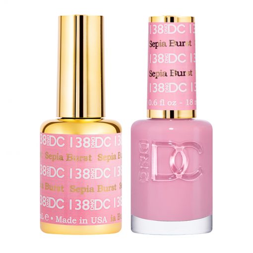 DND DC Duo Gel & Lacquer - 138 Sepia Burnt