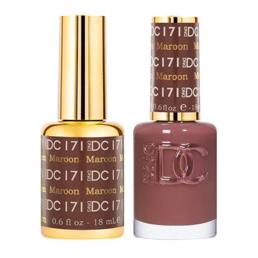 DND DC Duo Gel & Lacquer - 171 Maroon