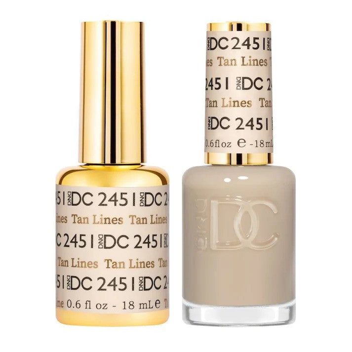 DND DC Duo Gel & Lacquer - 2451 Tan Lines