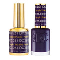 DND DC Duo Gel & Lacquer - 261 Puzzled Purple