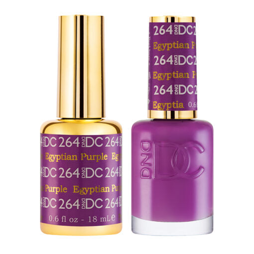 DND DC Duo Gel & Lacquer - 264 Egyptian Purple