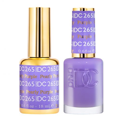 DND DC Duo Gel & Lacquer - 265 Pearly Purple