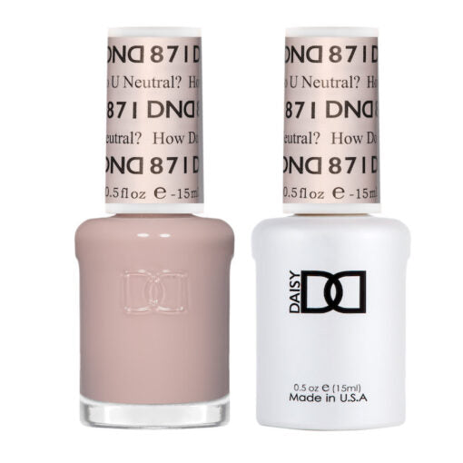 DND Gel & Lacquer – 871 How Do U Neutral