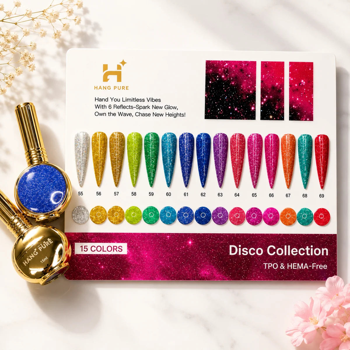 Disco Gel Collection 15 Colors (55 - 69)