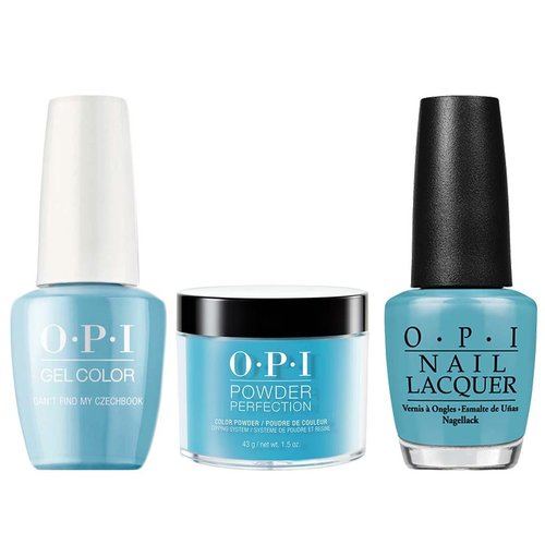 OPI 3in1 Matching Trio - E75 Can't Find My Czechbook