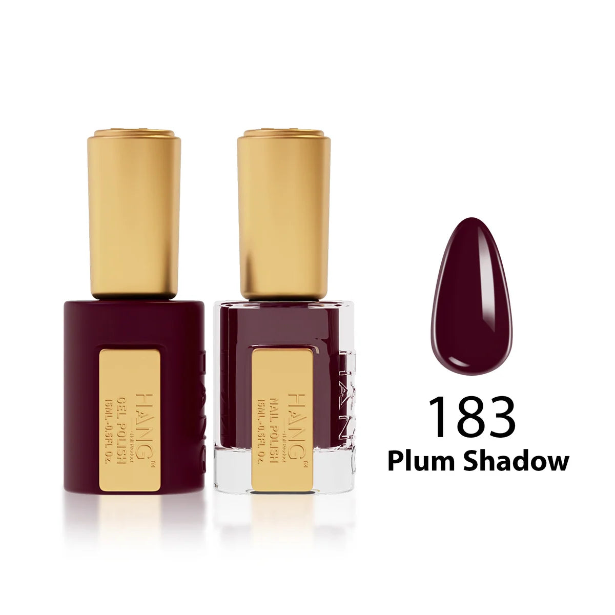 HANG Moonlight Gel & Lacquer - 183 Plum Shadow