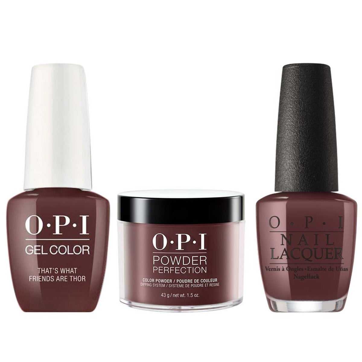 OPI 3in1 Matching Trio - I54 That's What Friends Are Thor