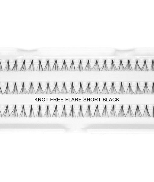 Eyelash Flare Knot Free box of 100 trays - Short