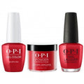 OPI 3in1 Matching Trio - N25 Big Apple Red