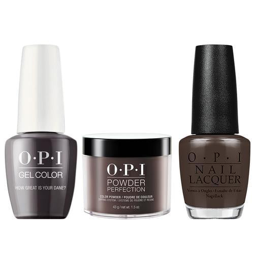 OPI 3in1 Matching Trio - N44 How Great Is Your Dane