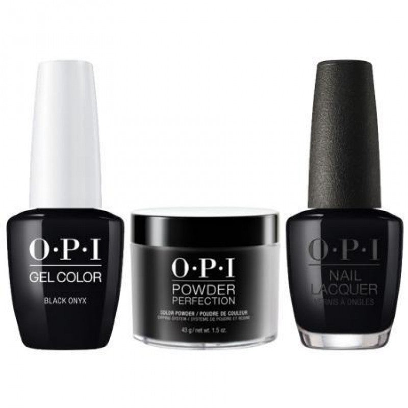 OPI 3in1 Matching Trio - T02 Black Onyx