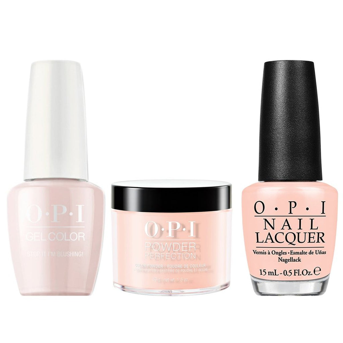 OPI 3in1 Matching Trio - T74 Stop It I'm Blushing