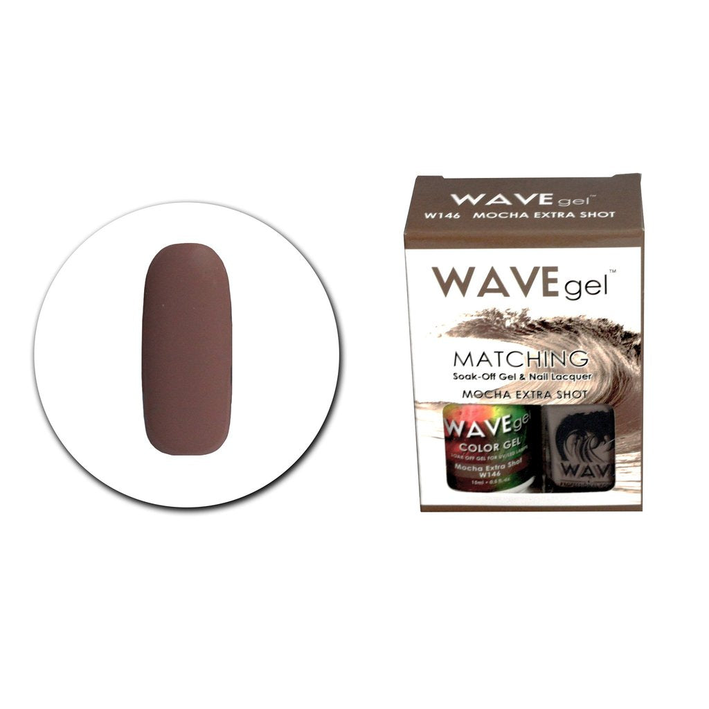 WAVE DUO GEL+POLISH - Mocha Extra Shot - W146