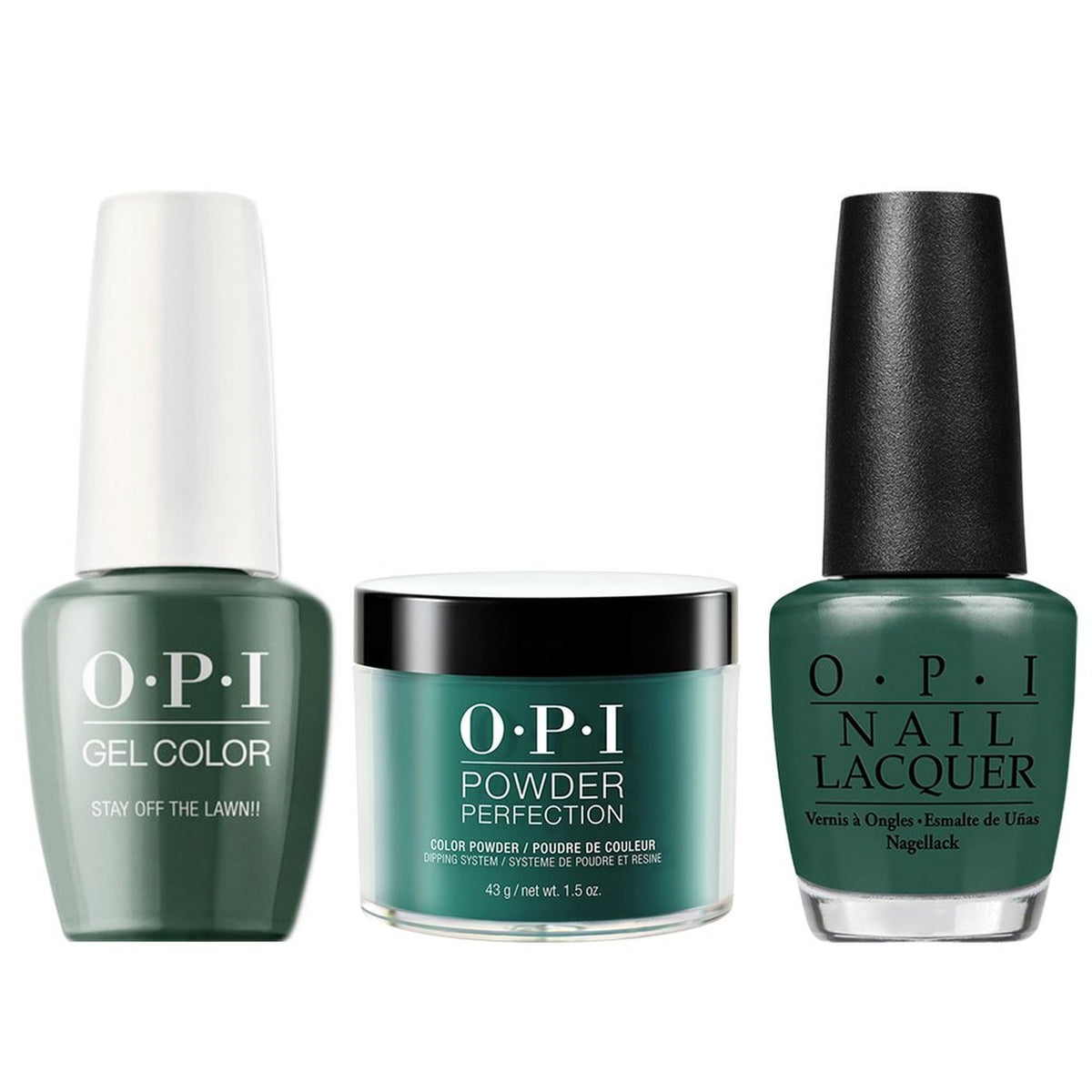 OPI 3in1 Matching Trio - W54 Stay Off The Lawn