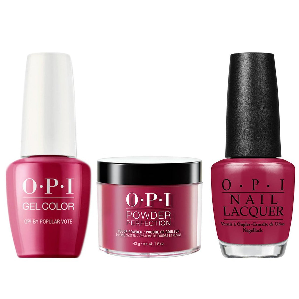 OPI 3in1 Matching Trio - W63 OPI By Popular Vote