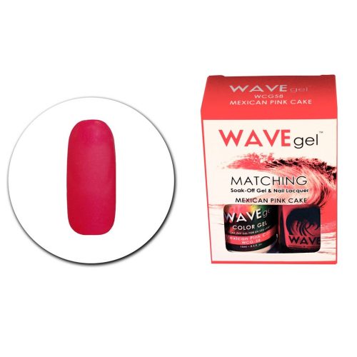 WAVE DUO GEL+POLISH - Mexican Pink Cake - WCG58